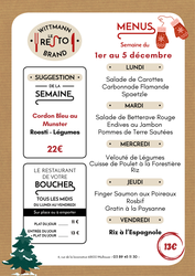 Menu du jour Wittmann Brand LE RESTO