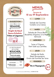 SUGGESTIONS DE LA SEMAINE Wittmann Brand