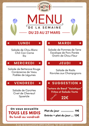 Menu du jour Wittmann Brand LE RESTO