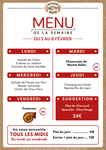 Menu du jour Wittmann Brand LE RESTO