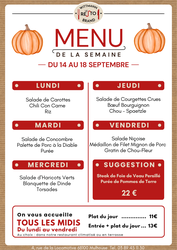 Menu du jour Wittmann Brand LE RESTO