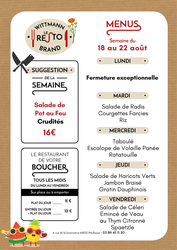 Menu du jour Wittmann Brand LE RESTO