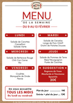 Menu du jour Wittmann Brand LE RESTO