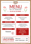 Menu du jour Wittmann Brand LE RESTO